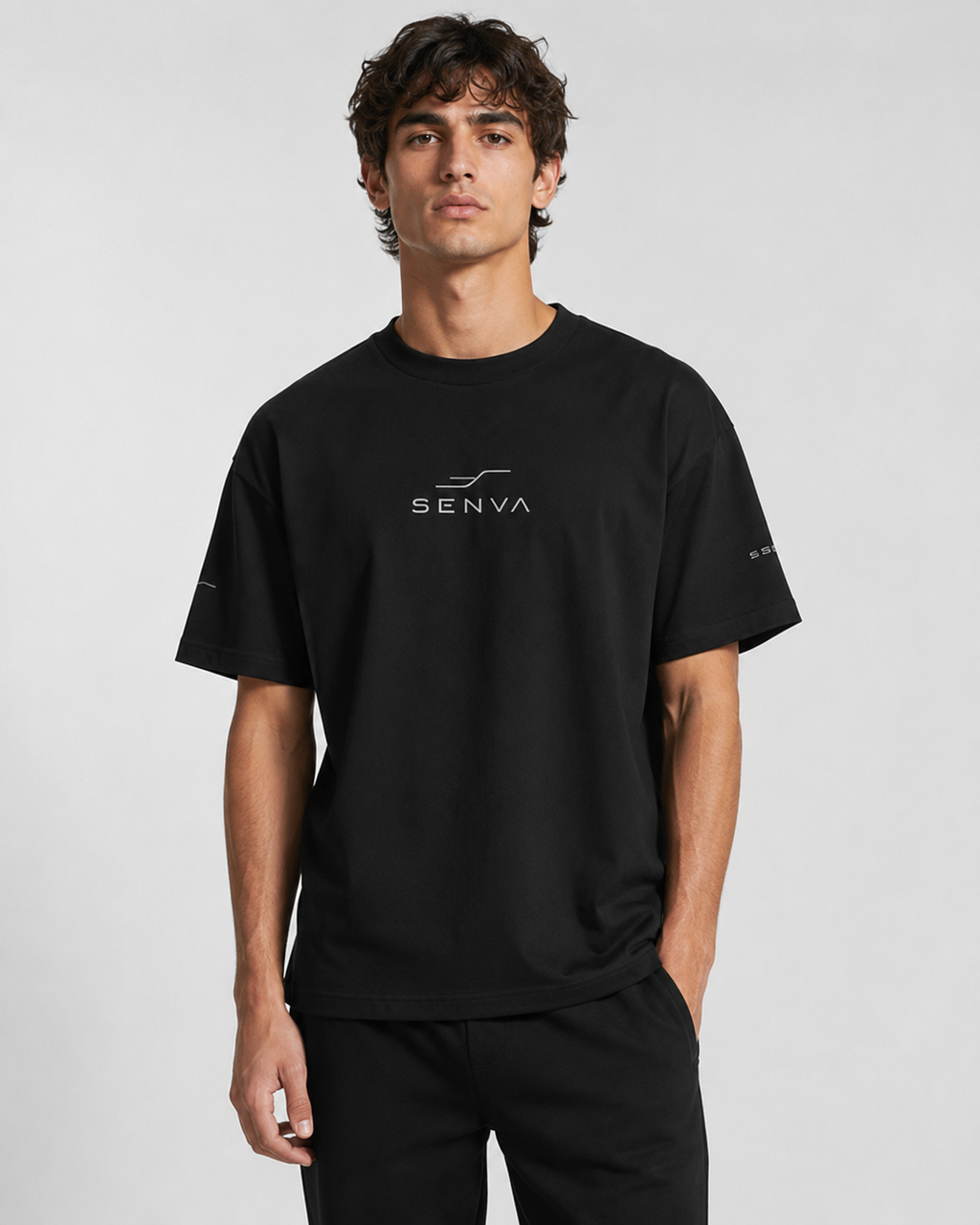 SENVA Origin Logo T-Shirt — Black