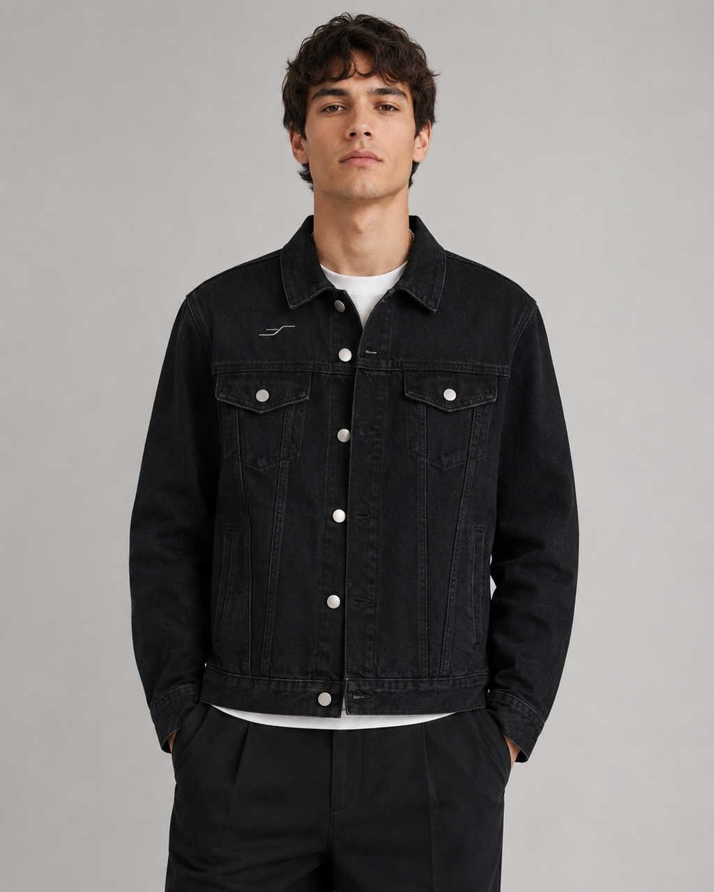 SENVA Ascend Denim Jacket – Washed Black