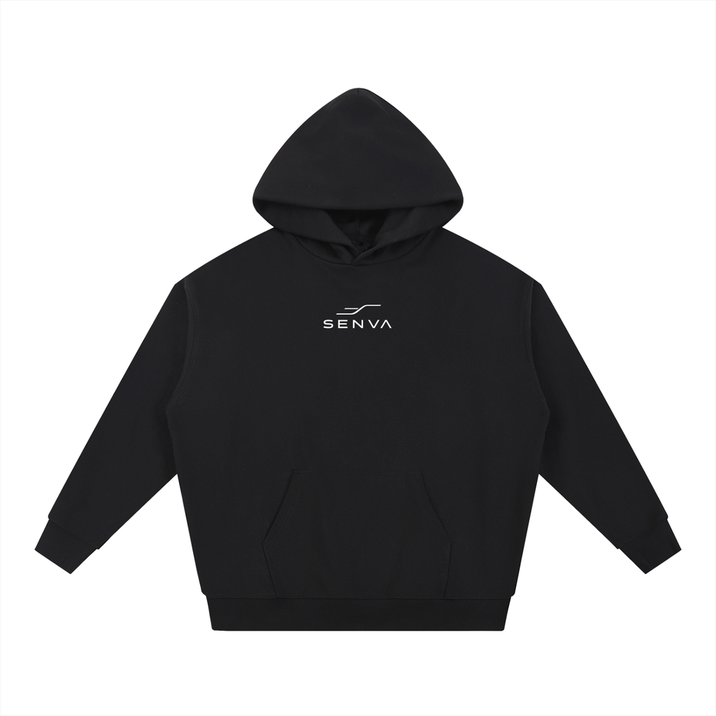 SENVA Origin Heavyweight Hoodie — Unisex Black