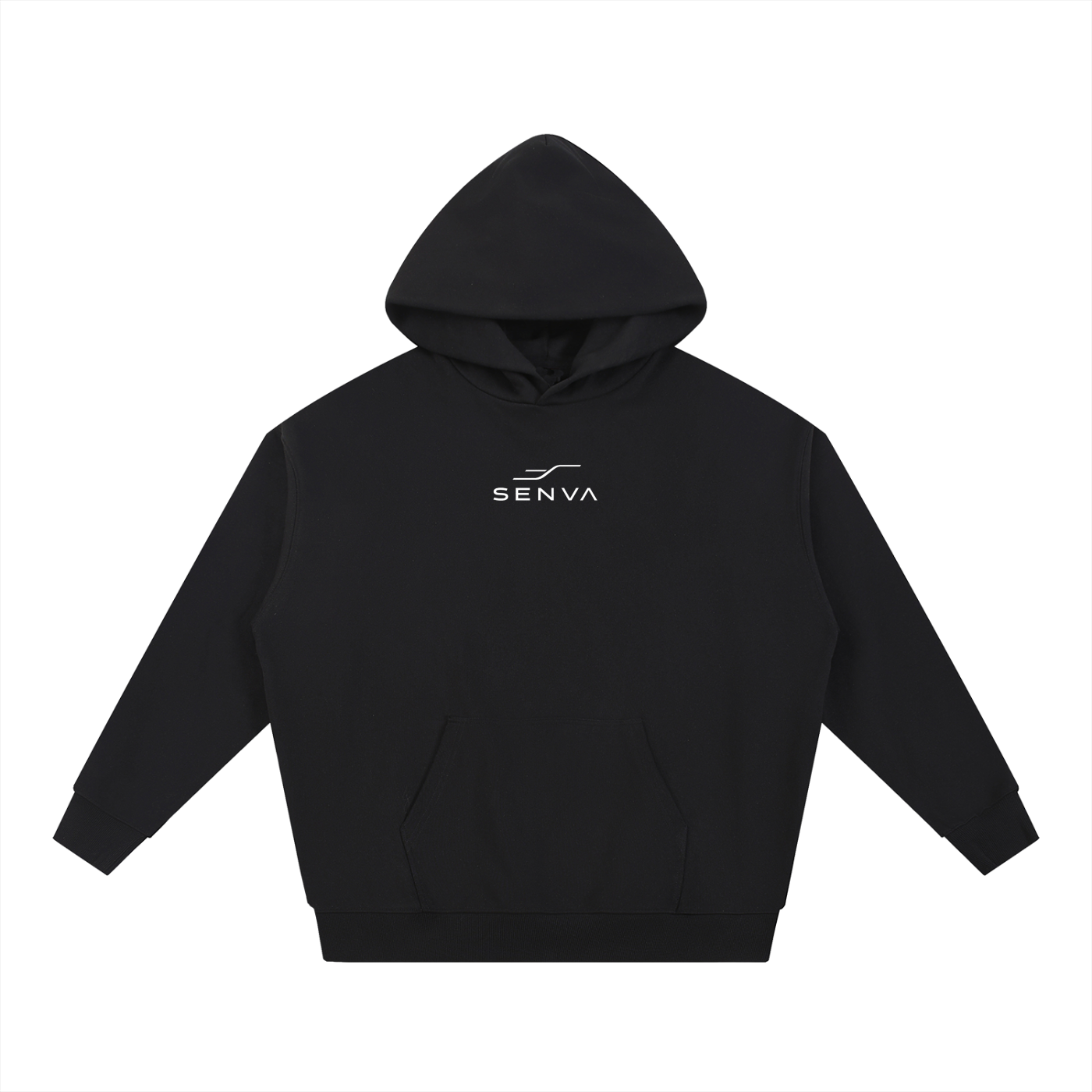 SENVA Origin Heavyweight Hoodie — Unisex Black