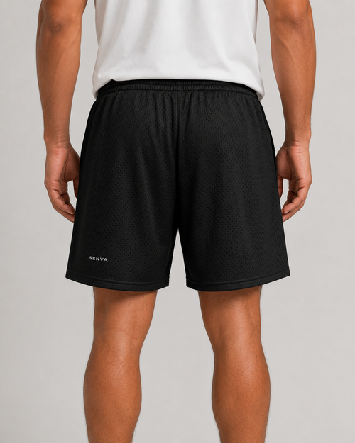 SENVA Motion Mesh Shorts – Black