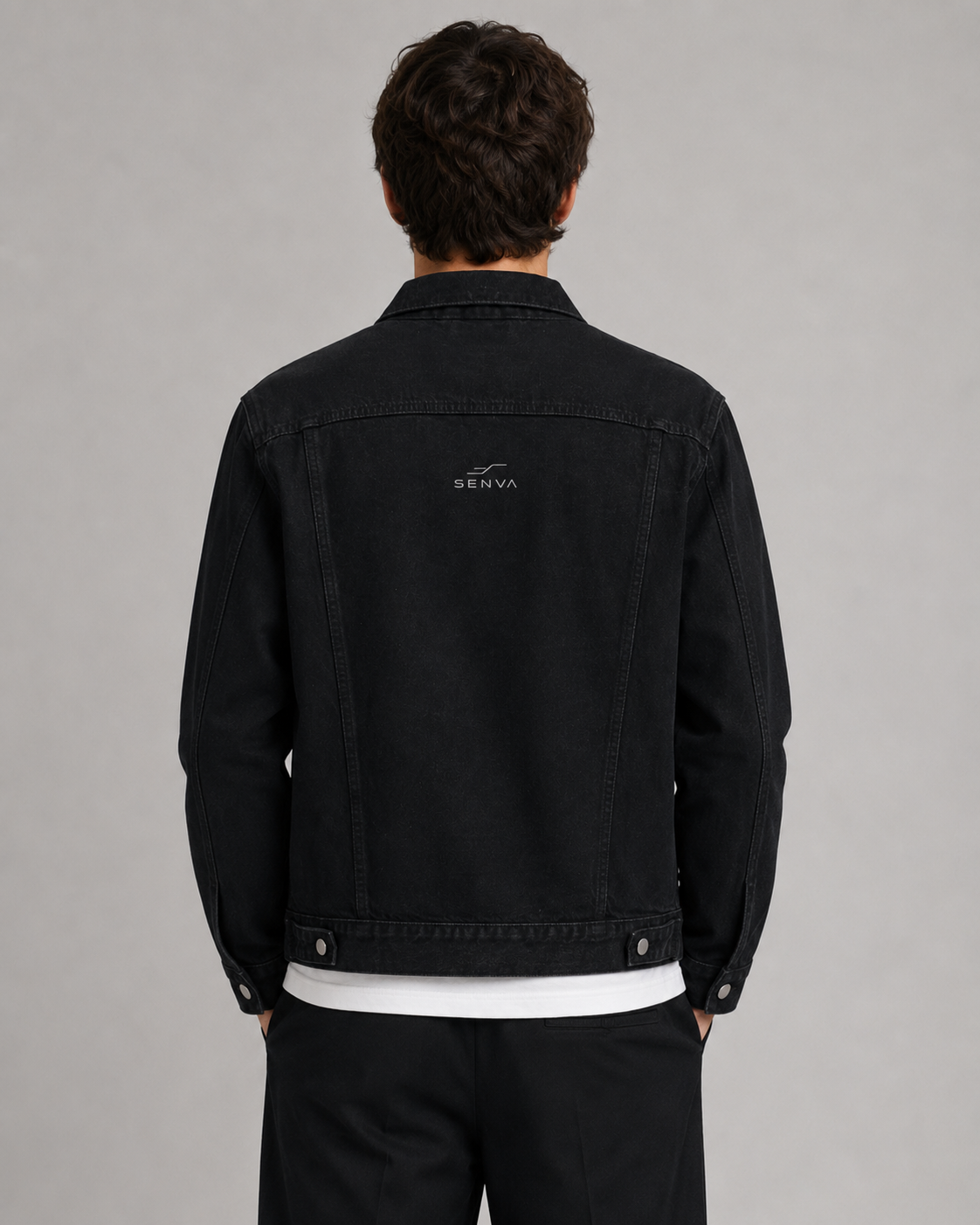 SENVA Ascend Denim Jacket – Washed Black