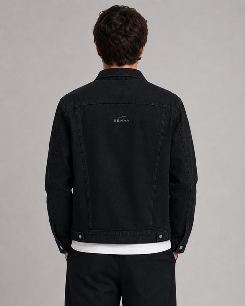 SENVA Ascend Denim Jacket – Washed Black
