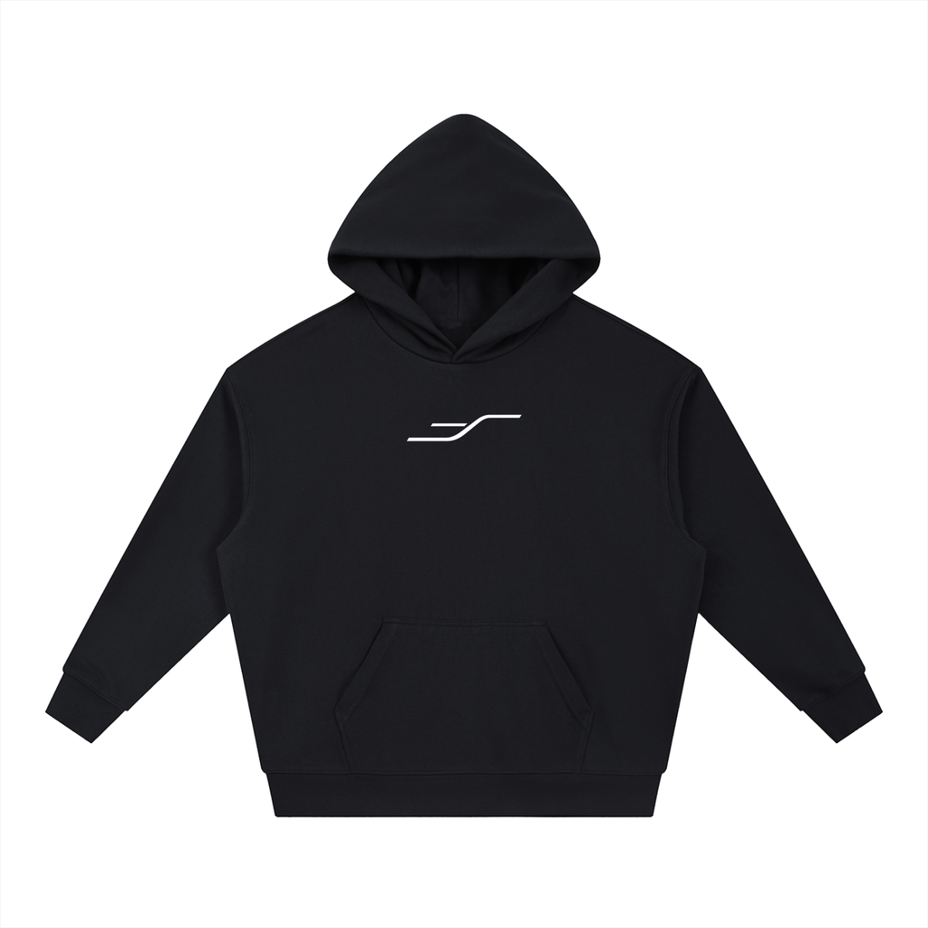 SENVA Origin Boxy Hoodie — Black