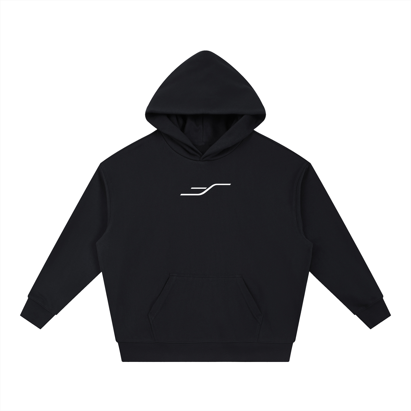 SENVA Origin Boxy Hoodie — Black